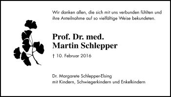 Traueranzeige von Martin Schlepper von Wetterauer Zeitung, Wetterauer Zeitung