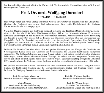 Traueranzeige von Wolfgang Dorndorf von Gießener Allgemeine, Alsfelder Allgemeine