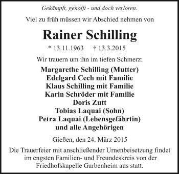 Profilbild von Rainer Schilling