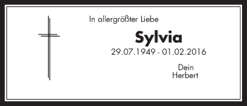 Traueranzeige von Sylvia Kroll von Wetterauer Zeitung, Wetterauer Zeitung
