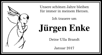 Traueranzeige von Jürgen Enke von Wetterauer Zeitung, Wetterauer Zeitung