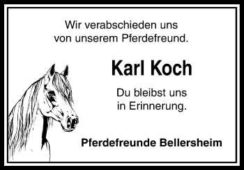 Traueranzeige von Karl Koch von Licher Wochenblatt, Licher Wochenblatt, Licher Wochenblatt