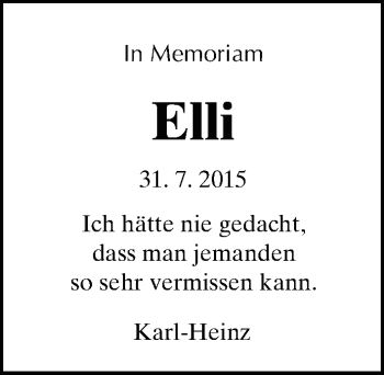 Traueranzeige von Elli Mohr von Giessener Allgemeine, Alsfelder Allgemeine