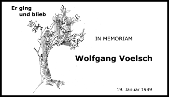 Traueranzeige von Wolfgang Voelsch von Wetterauer Zeitung, Wetterauer Zeitung