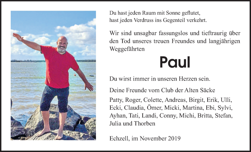  Traueranzeige für Kai-Uwe Reuß vom 05.11.2019 aus Wetterauer Zeitung