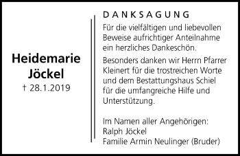 Traueranzeige von Heidemarie Jöckel von Licher Wochenblatt, Licher Wochenblatt, Licher Wochenblatt