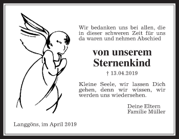 Traueranzeige von Yannik Müller von Giessener Allgemeine, Alsfelder Allgemeine
