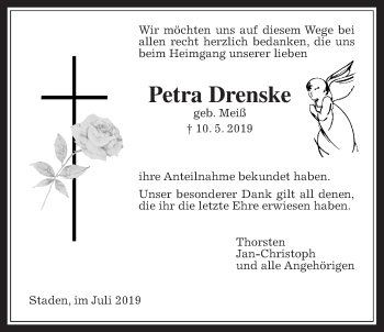 Traueranzeige von Petra Drenske von Wetterauer Zeitung