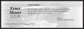 Traueranzeige von Ernst Meuer von Laubacher Anzeiger