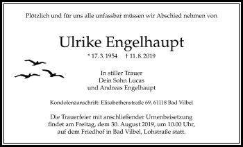 Traueranzeige von Ulrike Engelhaupt von Bad Vilbel/Karben