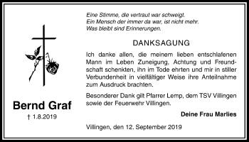 Traueranzeige von Bernd Graf von Licher Wochenblatt
