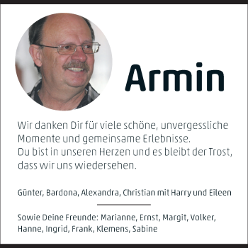 Traueranzeige von Armin Dietz von Wetterauer Zeitung