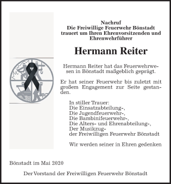 Traueranzeige von Hermann Reiter von Wetterauer Zeitung