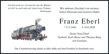 Traueranzeige von Franz Eberl von Wetterauer Zeitung