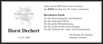 Traueranzeige von Horst Dechert von Alsfelder Allgemeine