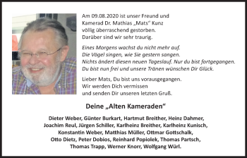 Traueranzeige von Mathias Kunz von Bad Vilbel/Karben