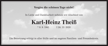 Traueranzeige von Karl-Heinz Theiß von Mücker Stimme