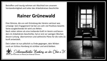 Traueranzeige von Rainer Grünewald von Giessener Allgemeine, Alsfelder Allgemeine