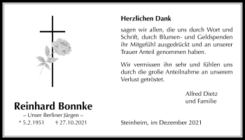 Traueranzeige von Reinhard Bonnke von Licher Wochenblatt