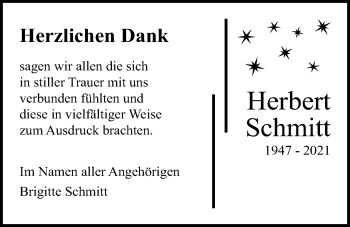 Traueranzeige von Herbert Schmitt von Pohlheimer Nachrichten