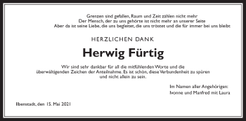 Traueranzeige von Herwig Fürtig von Wetterauer Zeitung