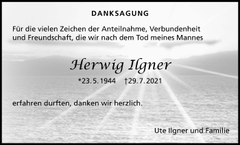 Traueranzeige von Herwig Ilgner von Wetterauer Zeitung