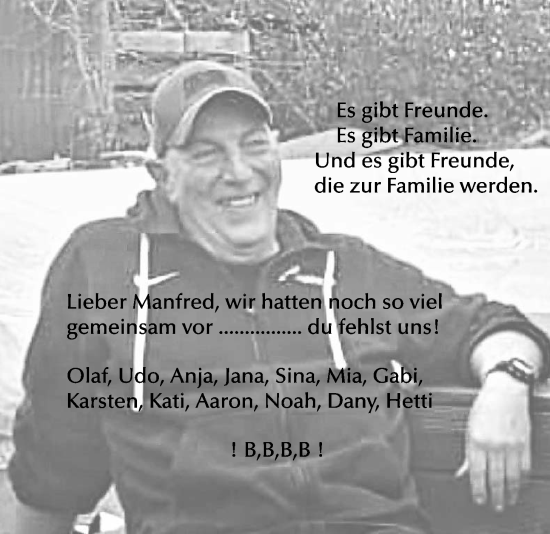 Traueranzeige von Manfred  von Wetterauer Zeitung