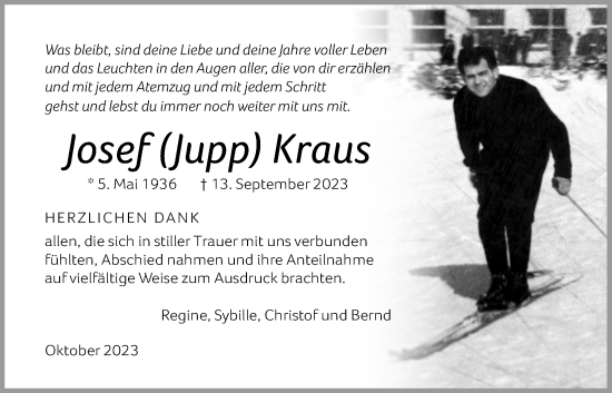 Traueranzeige von Josef Kraus von Wetterauer Zeitung