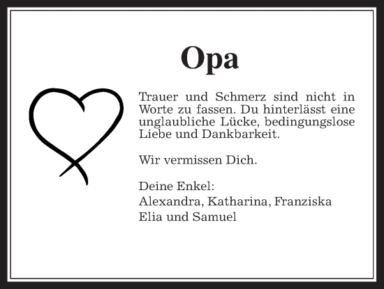 Traueranzeige von Gerhard Pleier von Wetterauer Zeitung