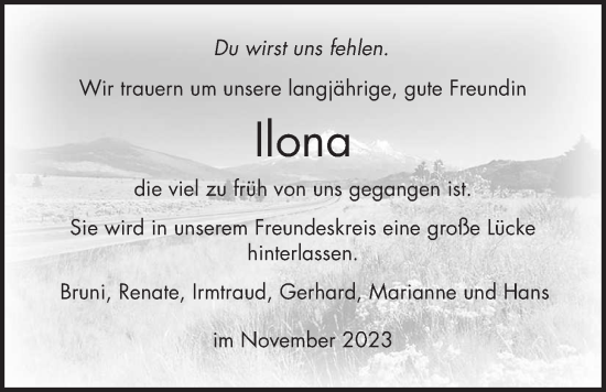 Traueranzeige von Ilona Lenz-Göhre von Kreis-Anzeiger