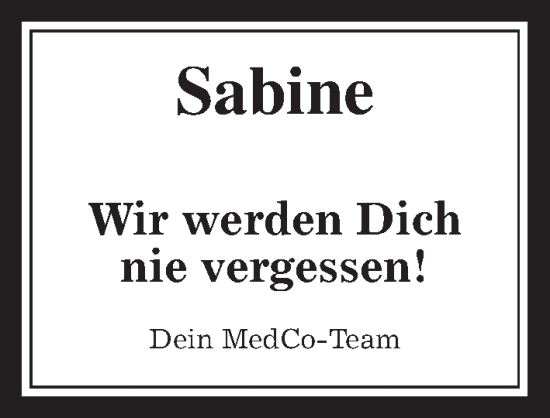 Traueranzeige von Sabine Brück von Giessener Allgemeine, Alsfelder Allgemeine