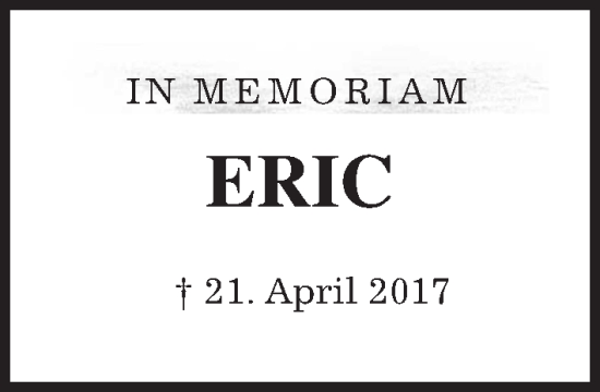 Traueranzeige von Eric Gaertner von Kreis-Anzeiger