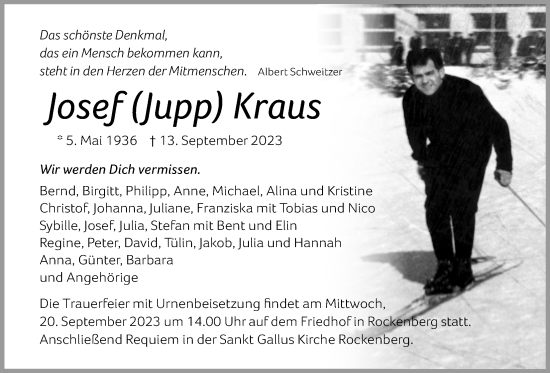 Traueranzeige von Josef Kraus von Wetterauer Zeitung
