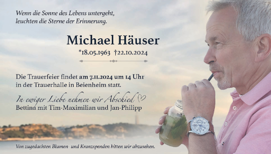Traueranzeige von Michael Häuser von Wetterauer Zeitung