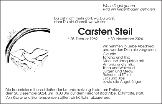 Traueranzeige von Carsten Steil von Bad Vilbel/Karben