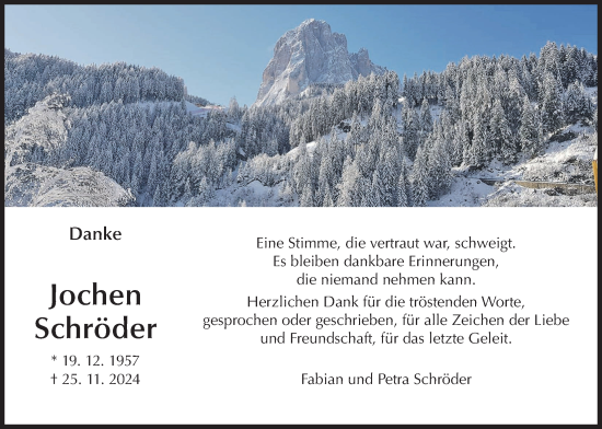 Traueranzeige von Jochen Schröder von Wetterauer Zeitung, Wetterauer Zeitung