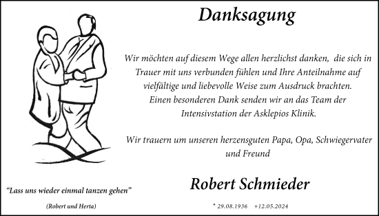Traueranzeige von Robert Schmieder von Giessener Allgemeine, Alsfelder Allgemeine, Giessener Anzeiger