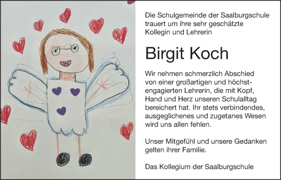 Traueranzeige von Birgit Koch von Bad Vilbel/Karben