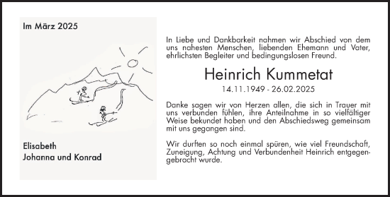 Traueranzeige von Heinrich Kummetat von Wetterauer Zeitung