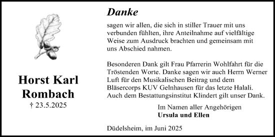 Traueranzeige von Horst Karl von Kreis-Anzeiger