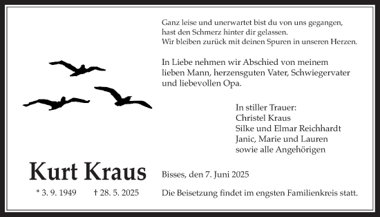 Traueranzeige von Kurt Kraus von Wetterauer Zeitung