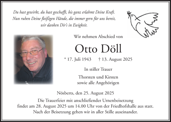 Traueranzeige von Otto Döll von Lauterbacher Anzeiger