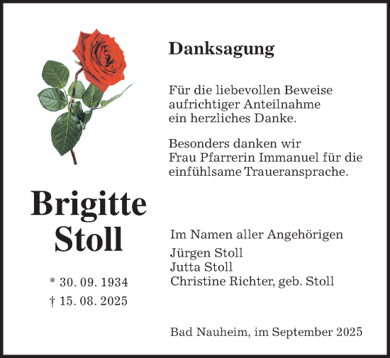 Traueranzeige von Christine Richter von Wetterauer Zeitung