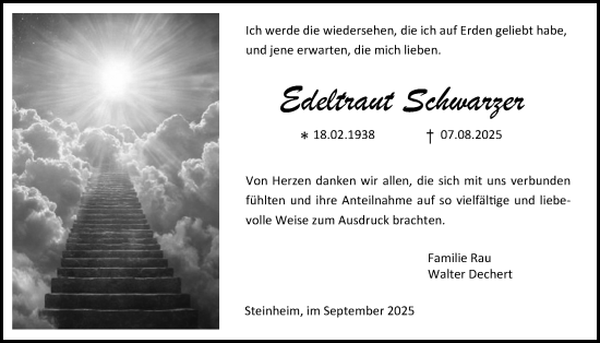 Traueranzeige von Edeltraut Schwarzer von Licher Wochenblatt