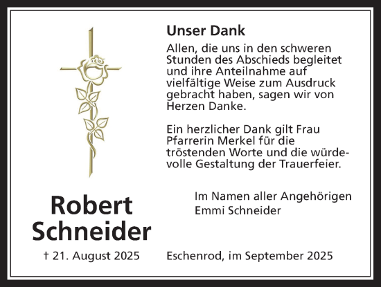 Traueranzeige von Emmi Schneider von Kreis-Anzeiger