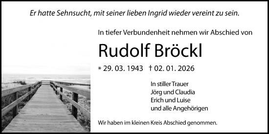 Traueranzeige von Rudolf Bröckl von Pohlheimer Nachrichten, Giessener Allgemeine, Alsfelder Allgemeine